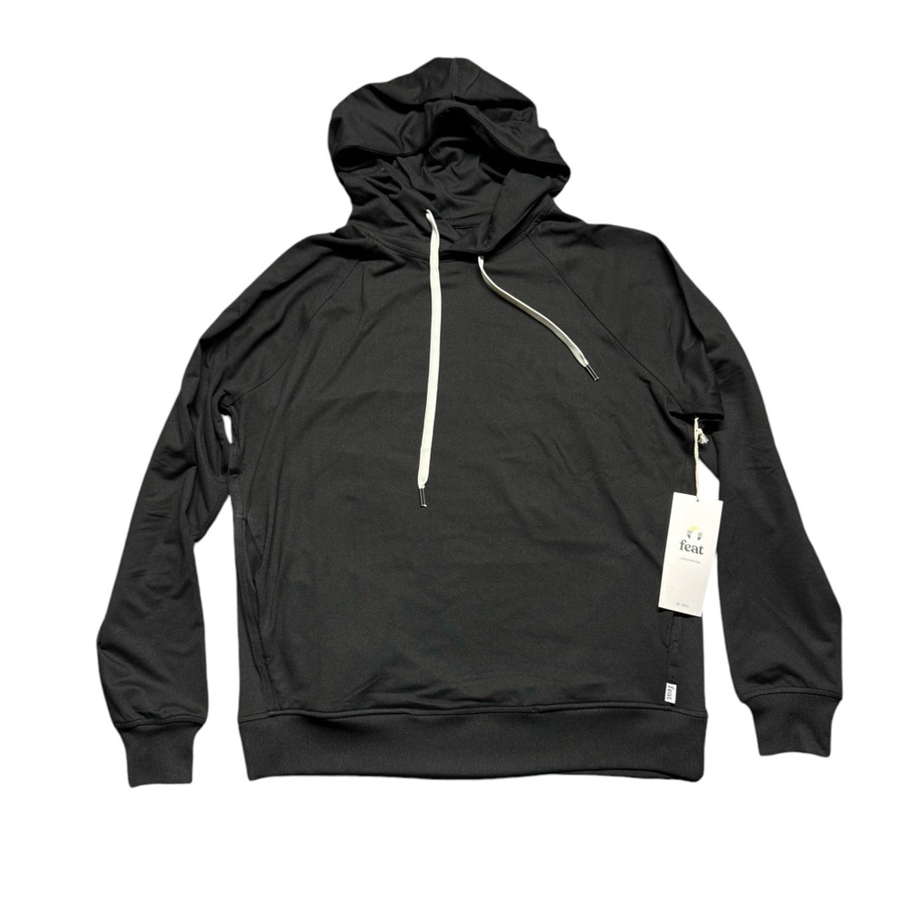 FEAT Unisex Hoodie Black Small Flowtech Roam Sweatshirt Pullover Soft Casual‎